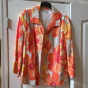 Alfred Dunner NWT Size 24W Tuscan Sunset Jacket